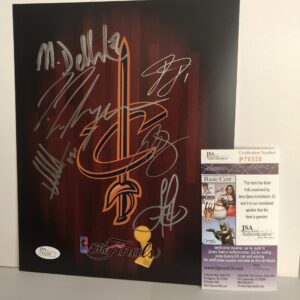 Cleveland Cavaliers Basketball - Signed by Matthew Dellavedova, James Jones, Tristan Thompson, JR Smith, Timofey Mozgov & Iman Shumpert