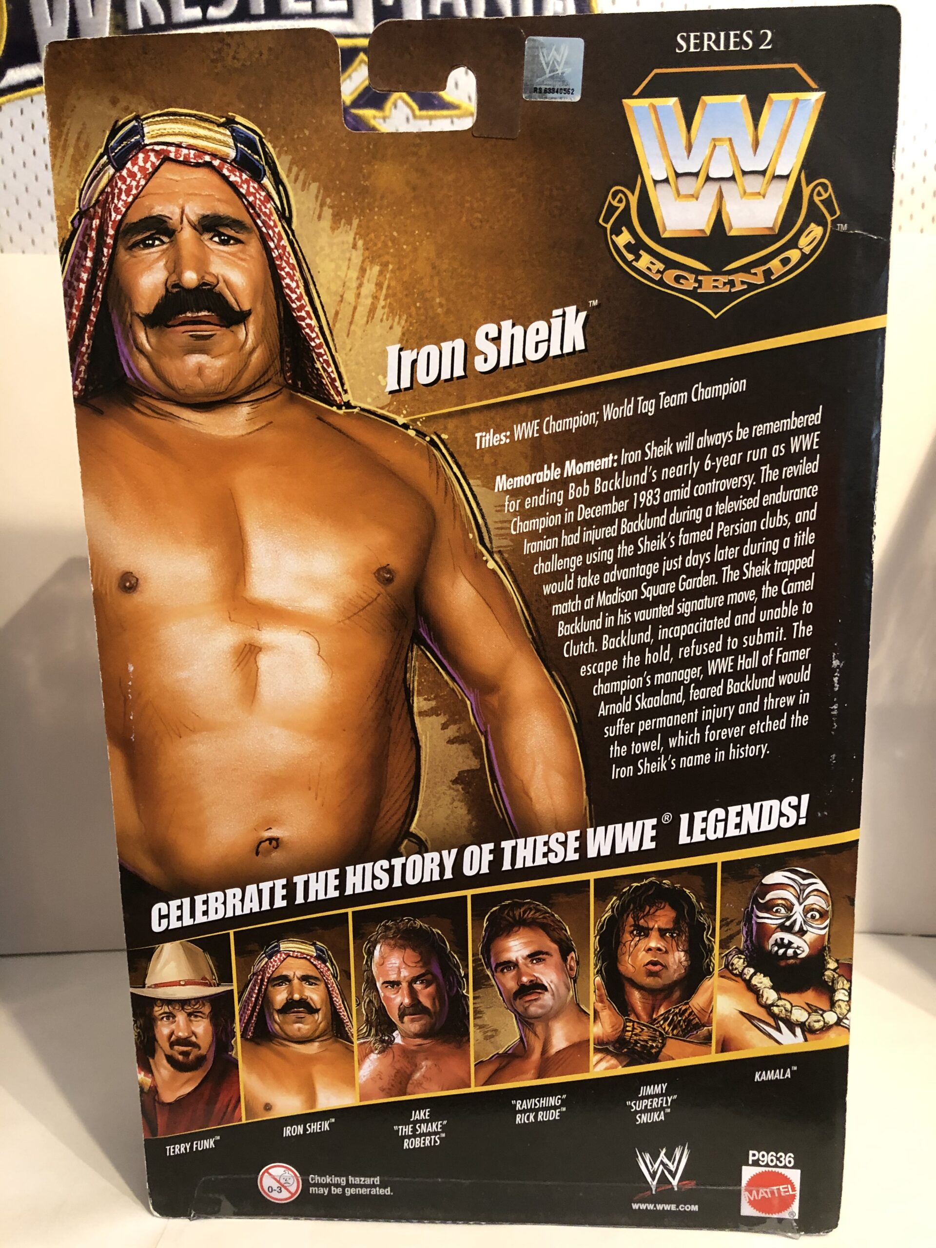 WWE LEGENDS Series 3 Iron Sheik NEW The Whole Shebang