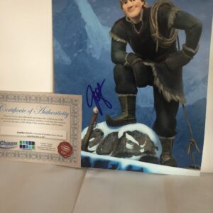 Signed by Jonathan Groff - Film frozen - 8x10 photo comes with COA