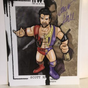 Signed Razor Ramon Hasbro photo - 8x10 - by Scott Hall (Purple Pen)