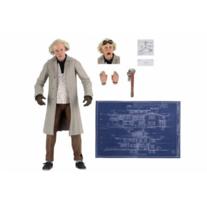 BACK TO THE FUTURE ULTIMATE DOC BROWN 7 INCH SCALE ACTION FIGURE - Free UK Shipping