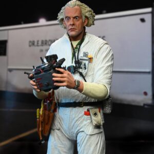 NECA BACK TO THE FUTURE Ultimate Action Figure Doc Brown 1985 Hazmat Suit - Free UK Shipping