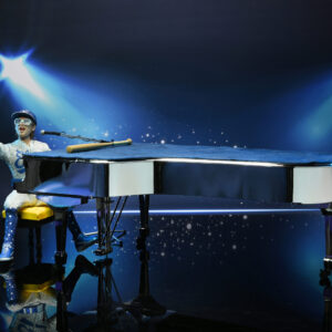 NECA - ELTON JOHN WITH PIANO (LIVE 1975) DELUXE 8” CLOTHED ACTION FIGURE  - Free Uk shipping
