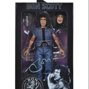 NECA AC/DC BON SCOTT HIGHWAY TO HELL 8” CLOTHED ACTION FIGURE  - Free Uk Shipping