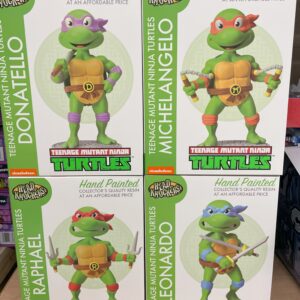 TEENAGE MUTANT NINJA TURTLES RAPHAEL, DONATELLO, LEONARDO, MICHELANGELO  HEADKNOCKER SET OF 4 - NECA - Free UK Shipping