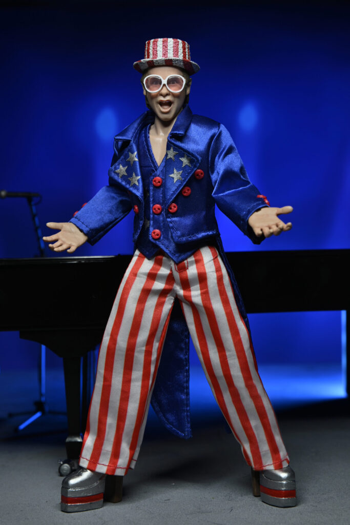 NECA Elton John & Piano Action Figure - Live 1976, Statuetta In Plastica Da Collezione, Confezione Regalo - 3
