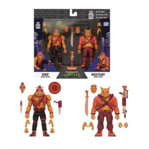 Teenage Mutant Ninja Turtles Arcade Bebop and Rocksteady Action Figure 2-Pack San Diego Comic-Con 2022 - FREE UK SHIPPING