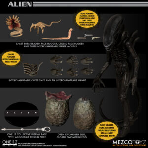 MEZCO ALIEN ONE:12 COLLECTIVE - Free Uk Shipping