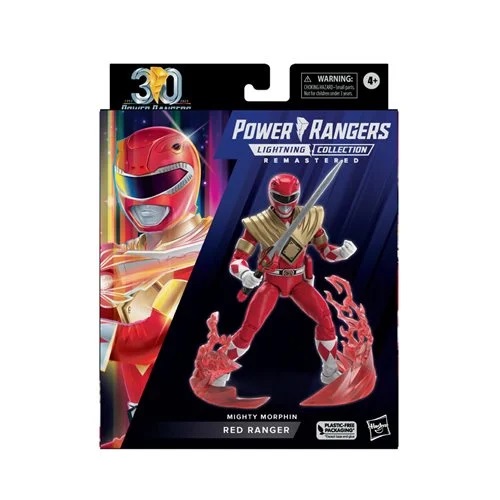 Power Rangers Lightning Collection Remastered Mighty Morphin Red Ranger ...