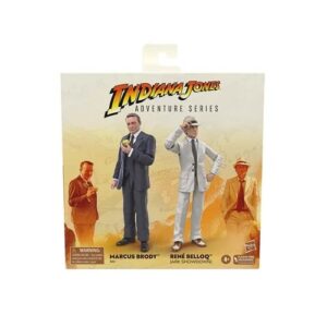 Indiana Jones Adventure Series Marcus Brody & René Belloq (Ark Showdown) 6-Inch Action Figures - FREE UK SHIPPING