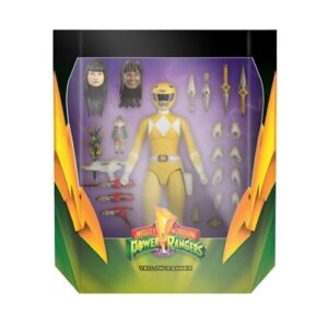 Power Rangers Ultimates Mighty Morphin Yellow Ranger 7-Inch Action Figure - FREE UK SHIPPING