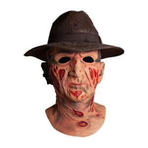 NIGHTMARE ON ELM STREET DELUXE FREDDY MASK WITH HAT  - Trick or Treat Studios - Free Uk shipping