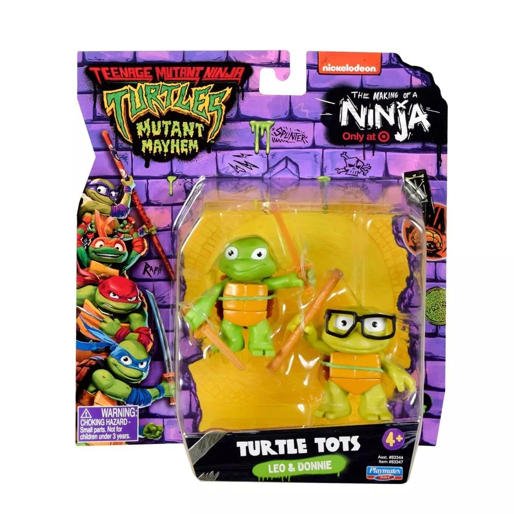 Teenage Mutant Ninja Turtles: Mutant Mayhem Turtle Tots Leo & Donnie ...