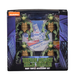 NECA TEENAGE MUTANT NINJA TURTLES 1990 MOVIE BABY TURTLES ACCESSORY SET ¼ SCALE FIGURES  - Free UK Shipping