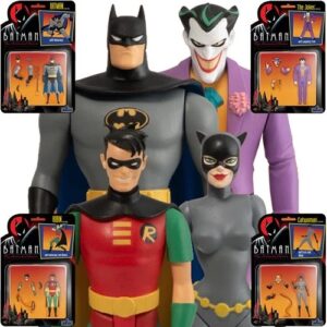 Batman: The Animated Series 5 Points Action Figure (set of 4 ) MEZCO - Free UK shipping