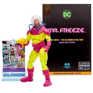 DC Multiverse Mr. Freeze Black Light Gold Label 7-Inch Scale Action Figure Exclusive - FREE UK SHIPPING