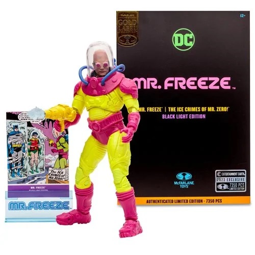 DC Multiverse Mr. Freeze Black Light Gold Label Action Figure 17,8 Cm – Entertainment Earth Exclusive