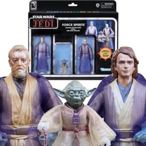 Star Wars The Black Series Anakin Skywalker, Yoda, and Obi-Wan Kenobi Force Spirits 6-Inch Action Figures - FREE UK SHIPPING