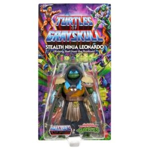 MOTU Origins Turtles of Grayskull Wave 4 Stealth Ninja Leonardo Action Figure - FREE UK SHIPPING
