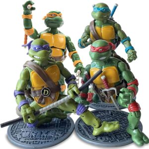 TMNT 1988 Nostalgic Action Figures set of 4 Loose Figures - FREE UK SHIPPING