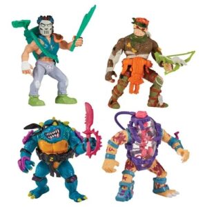 TMNT Original Classic Mutants Wave 3 Rat King, Mutagen Man, Slash & Casey Jones Action Figure 4-Pack- FREE UK SHIPPING