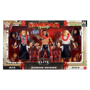 WWE Elite Samoan Dynasty Pack of 3 Action Figures with Accessories, 6-inch Collectible Set - Free UK Shipping