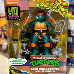 Teenage Mutant Ninja Turtles Classic Remastered 1988 Michelangelo Playmates Figure - FREE UK SHIPPING **STOCK ARRVING 21st Jan**