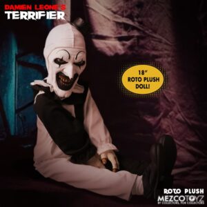 Mezco Toyz TERRIFIER ART THE CLOWN MDS 18” ROTO PLUSH DOLL - Free Uk Shipping