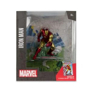 Marvel Wave 1 Iron Man 1:10 Scale Posed Figure with Scene Figure - FREE UK SHIPPING