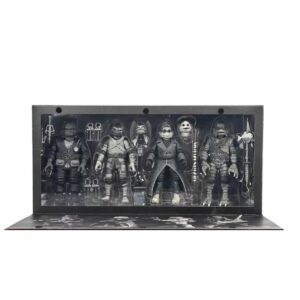 NECA Universal Monsters Teenage Mutant Ninja Turtles Black & White 7" Action Figures - 4pk- Free Uk shipping