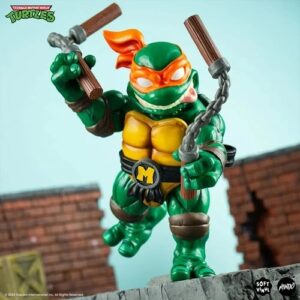 Teenage Mutant Ninja Turtles Michelangelo Soft Vinyl Figure - FREE UK SHIPPING