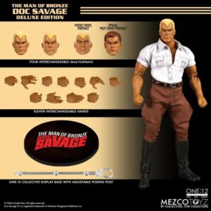MEZCO Doc Savage: The Man of Bronze One:12 Collective Doc Savage (Deluxe Edition) Action Figure - FREE UK SHIPPING **PRE ORDER DUE AUGUST*