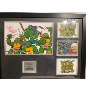 SIGNED PETER LAIRD FRAMED PHOTO DISPLAY TEENAGE MUTANT NINJA TURTLESCOMES WITH COA - Free UK Shipping