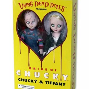 Living Dead Dolls Chucky & Tiffany Bride Of Chucky Deluxe Box Set MEZCO TOYS - Free UK Shipping