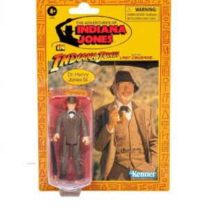 Indiana Jones Retro Collection Dr. Henry Jones Sr. (The Last Crusade) 3 3/4-Inch Action Figure - FREE UK SHIPPING