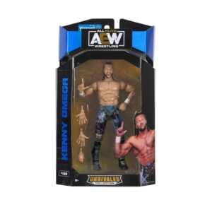 AEW Unrivaled Kenny Omega - 6 inch Figure with Alternate Hands (Walmart Exclusive) - FREE UK SHIPPING *Damaged Box*