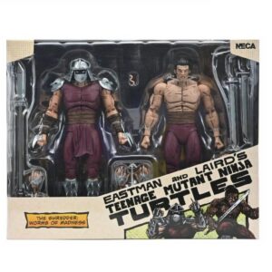 NECA TMNT Worms of Madness Shredder (Mirage Comics) Action Figure Two-Pack - Free Uk shipping **STOCK ARRIVING END MAY*