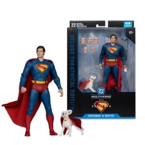 DC Multiverse Theatrical Deluxe Wave 1 Superman Movie Superman and Krypto 7-Inch Scale Action Figure - FREE UK SHIPPING *Pre Order Due July*