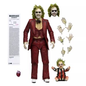 NECA Beetlejuice Ultimate Red Tuxedo 7" Scale Action Figure Haulathon 2025 Figure - Free Uk shipping