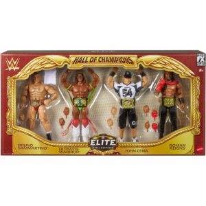 WWE Hall of Champions 4-Pack Action Figures & Accessories, 6-inch Collectibles Set - Free UK shipping **Pre Order Due August*
