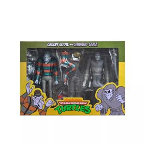 NECA Teenage Mutant Ninja Turtles Cartoon Creepy Eddie and Shibano-Sama 7" Scale Action Figure - 2pk - Free Uk shipping