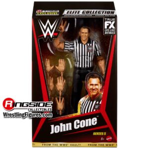 Referee John Cone (Black & White) WWE From the Vault Ringside Exclusive Series 5 - FREE UK SHIPPING *Pre Order Due July*