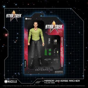 Star Trek: Enterprise Mirror Universe Archer Action Figure - FREE UK SHIPPING **PRE ORDER DUE SEPT*