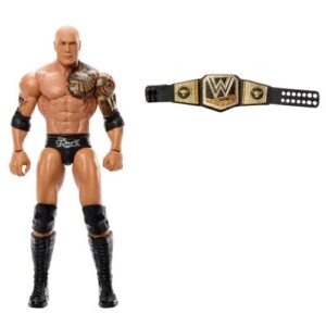 WWE Champions 2025 Wave 2 The Rock w/Scratch Title Action Figure US Imports - FREE UK SHIPPING