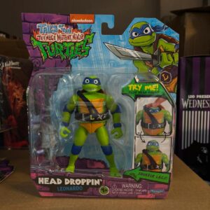 Teenage Mutant Ninja Turtles Mutant Mayhem head Droppin Leonardo Figure - FREE UK SHIPPING