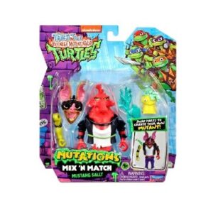 Teenage Mutant Ninja Turtles Mutant Mayhem Mustang Sally Mix & Match Figure - FREE UK SHIPPING