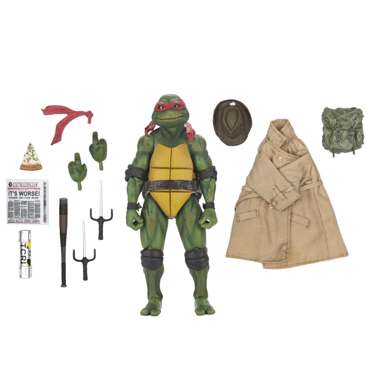 Neca Raphael Action Figure NECA TMNT (1990 Movie) Ultimate Raphael 7inch Scale Action Figure ...