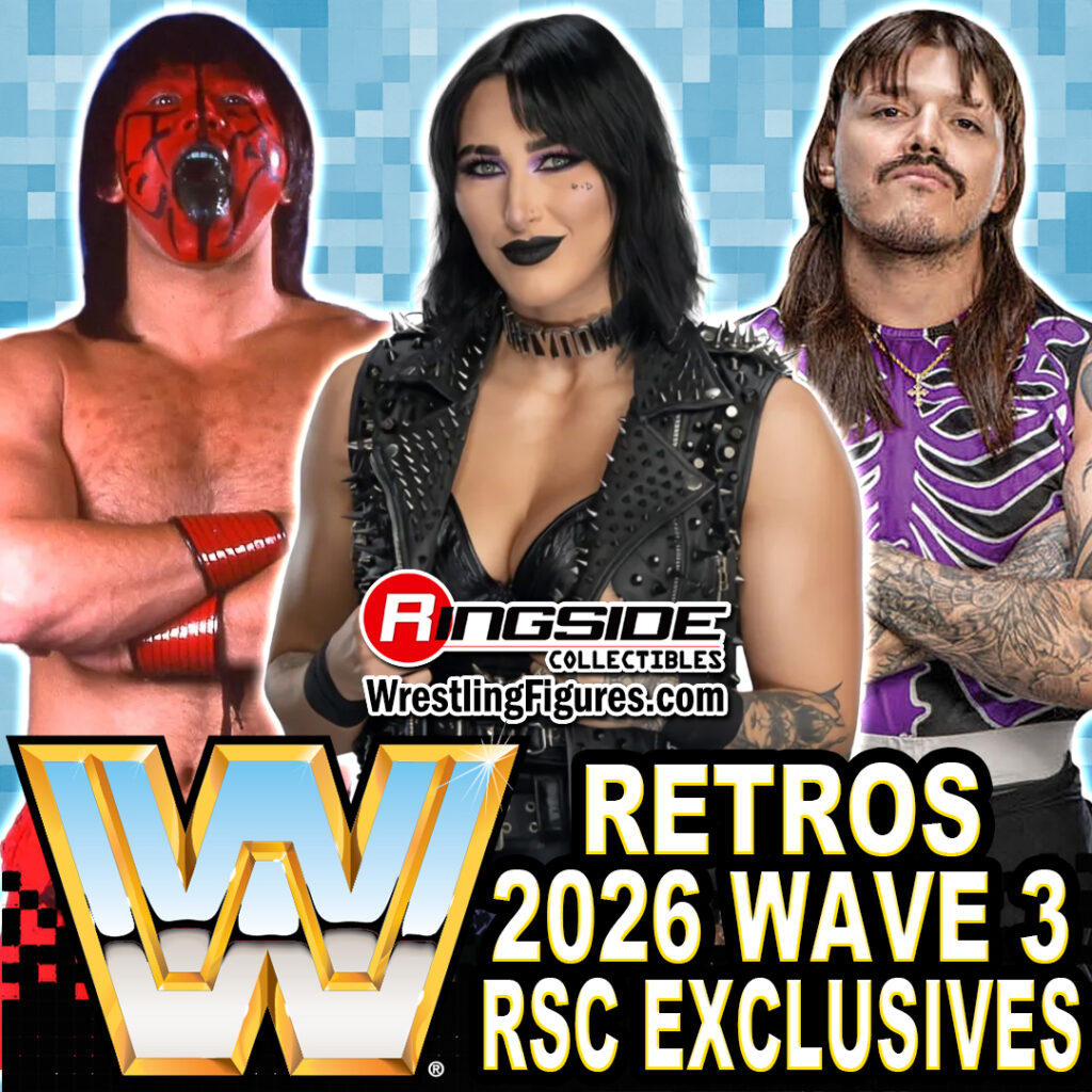 Raee Ripley Rex Ringo WWE 2026 Retros (Wave 3) Ringside Exclusive (Dominik Mysterio, Rhea ...